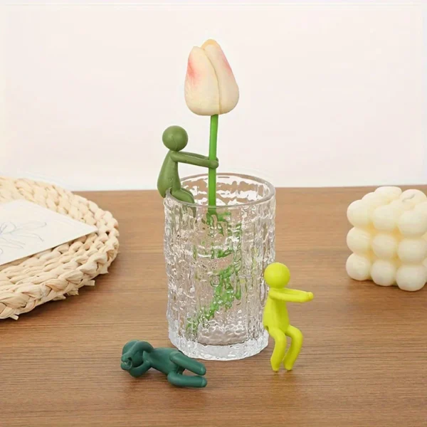 Soportes de soporte para brotes de plantas, maceta bonita de propagación, soporte fijo para plantas, accesorios de jardín, 3/6 Uds. - Imagen 3