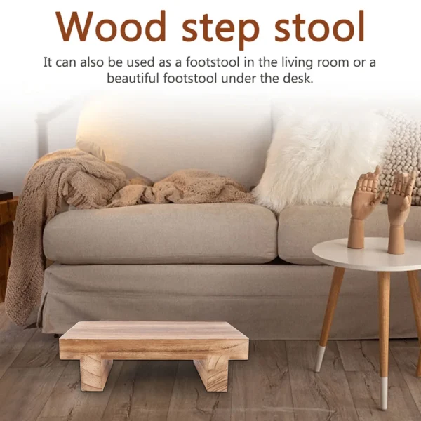 Taburete para mesita de noche, banco para niños, escritorio de oficina, reposapiés, sofá plegable, muebles para el hogar, escalera, taburetes de madera para - Imagen 5