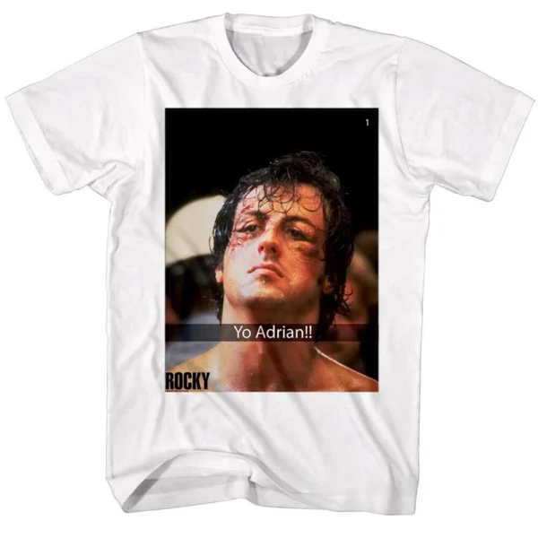 Camiseta de los hombres de alta calidad Slim Fit hombres de manga corta 1976 Hollywood Classic Rocky Stallone Stallone película conjunta estilo Retro - Imagen 16