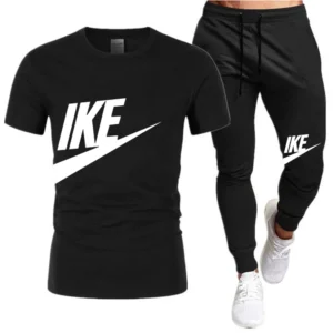 Conjuntos de verano para hombre, chándal coreano a la moda, camisetas de manga corta + pantalones cortos deportivos, traje informal para hombre, conjuntos para correr para hombre