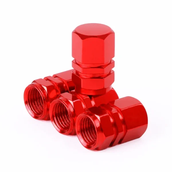 Tapas de válvula de neumático de coche de aluminio, cubierta hermética de válvula de neumático de aleación hexagonal, polvo impermeable para automóviles, motocicletas, camiones y bicicletas - Imagen 26
