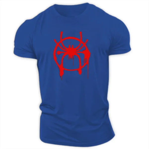 Camiseta con estampado de araña para hombre, Top de manga corta, holgado, informal, Hip-Hop, personalidad, moda de verano - Imagen 26