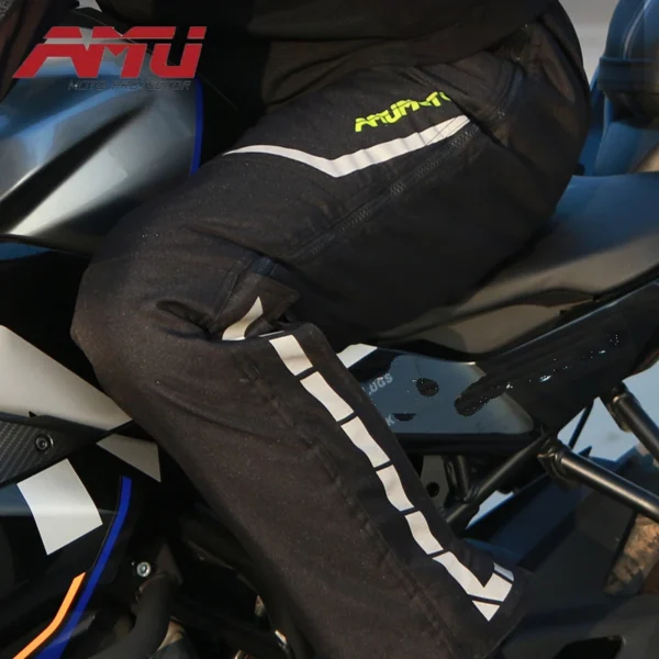 Pantalones térmicos impermeables de despegue rápido para motocicleta, pantalones protectores a prueba de viento para hombres y mujeres, Gor - Imagen 2