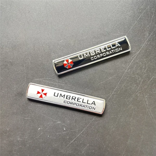 Pegatinas para coche Paraguas de aleación de aluminio 3D para coche, 1 piezas, calcomanías, emblema, decoraciones, insignia, accesorios para coche - Imagen 2