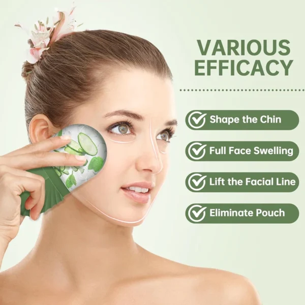 Rodillo Facial de hielo, cubito de silicona para masaje de belleza, molde de hielo para hinchazón de los ojos, rodillo Facial que reduce los poros - Imagen 4