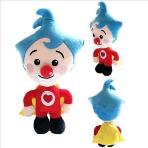 Muñeco de peluche de payaso de 25cm, muñeco de peluche de dibujos animados Kawaii de Anime, muñeco de peluche de payaso suave, regalo de cumpleaños para chico y niño
