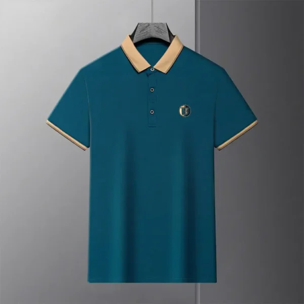 Camiseta para hombre, pantalón corto informal de negocios, jersey de manga, ropa para hombre - Imagen 10