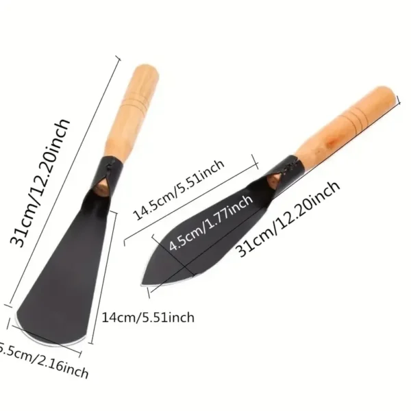 Herramienta de jardín multifuncional, pala para excavar verduras silvestres, plantas marinas, flores, pala, engrosamiento del suelo, azada de hierro, pala de deshierbe - Imagen 4