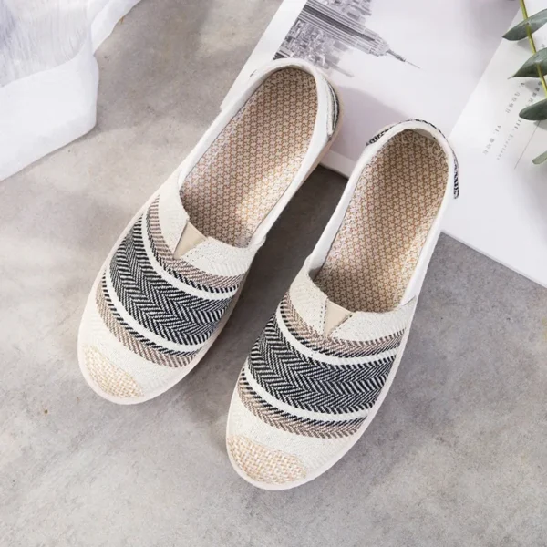 Zapatos de verano para mujer, zapatos planos transpirables de malla, Zapatillas ligeras cómodas para mujer, calcetines, mocasines sin cordones para mujer, Zapatillas para mujer - Imagen 17