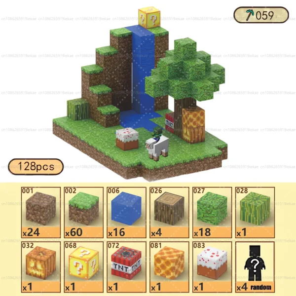 Bloques de construcción magnéticos, cubo magnético, juego de juguetes del mundo de la mina, cubos apilables sensoriales Montessori, juego de construcción, regalo de cumpleaños - Imagen 38