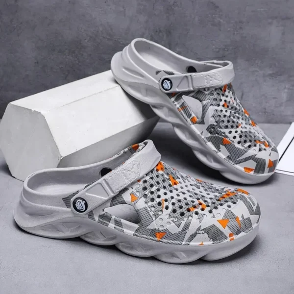 Sandalias planas, zapatos para hombre, zapatillas EVA, sandalias con plataforma para jardín, sandalias de verano para hombre, nuevas zapatillas para hombre, chanclas para exteriores, zuecos para el hogar - Imagen 7