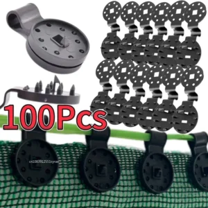 Clips de plástico de agarre de bloqueo de alta resistencia abrazadera de fijación de tela de sombra de invernadero Clips de lona Clips de tela de valla para red de jardín 5/10/100 Uds.