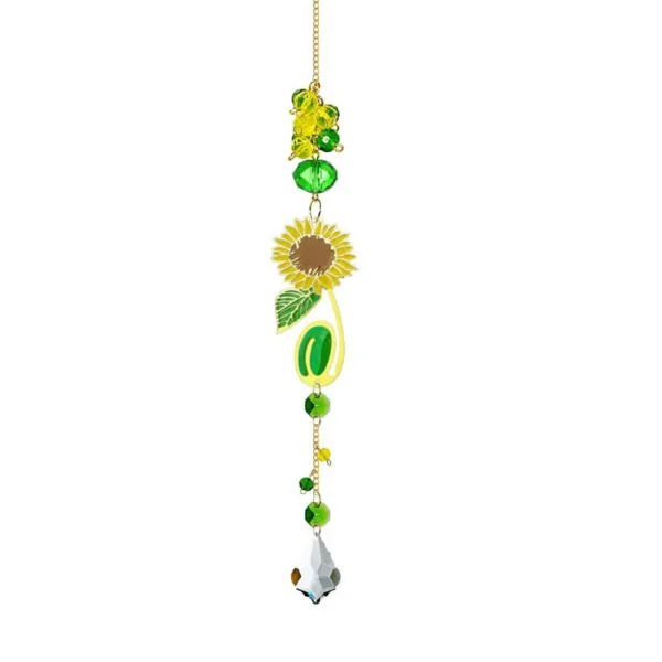 Atrapasueños para ventanas, cristales colgantes, prismas, atrapasoles, adorno de girasol y mariposa, regalo de decoración para jardín y Patio interior y exterior - Imagen 9