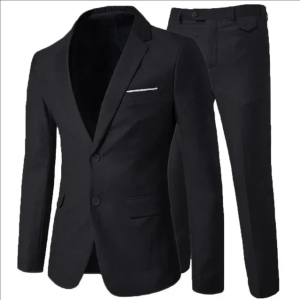 Trajes elegantes para hombre para boda, 3 piezas, 2 conjuntos de chaquetas, chaleco, pantalones, Blazers de lujo, traje clásico ajustado, traje Formal completo 2024 - Imagen 17