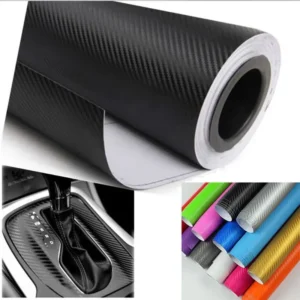 Fibra de carbono vinilo revestimiento para coche rollo de película pegatinas y calcomanías para coche accesorios de estilo para motocicleta automóviles 30cm x 127cm 3D