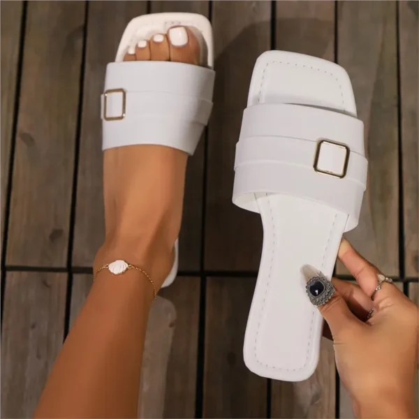Zapatos de mujer, sandalias de verano para fiesta, zapatos para caminar, sandalias suaves, zapatos elegantes para mujer, zapatillas sin cordones para mujer, calzado femenino - Imagen 3