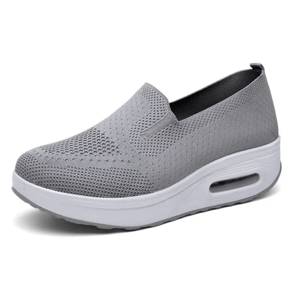 Primavera otoño zapatos oscilantes de mujer mocasines de malla para mujer plataformas planas zapatos de mujer cuñas zapatos de mujer zapatillas de deporte con aumento de altura - Imagen 12