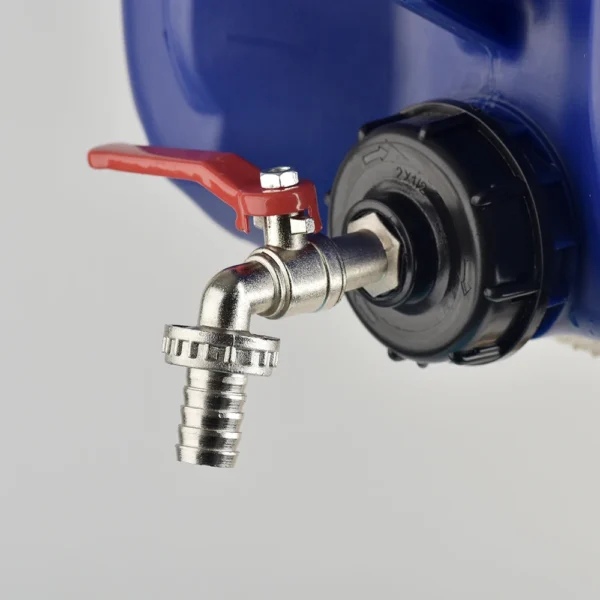 Adaptador de grifo de tanque IBC S60 * 6, rosca gruesa a latón/aleación, válvula de repuesto de conexión rápida de 16mm, accesorio de válvula para jardín y hogar - Imagen 3