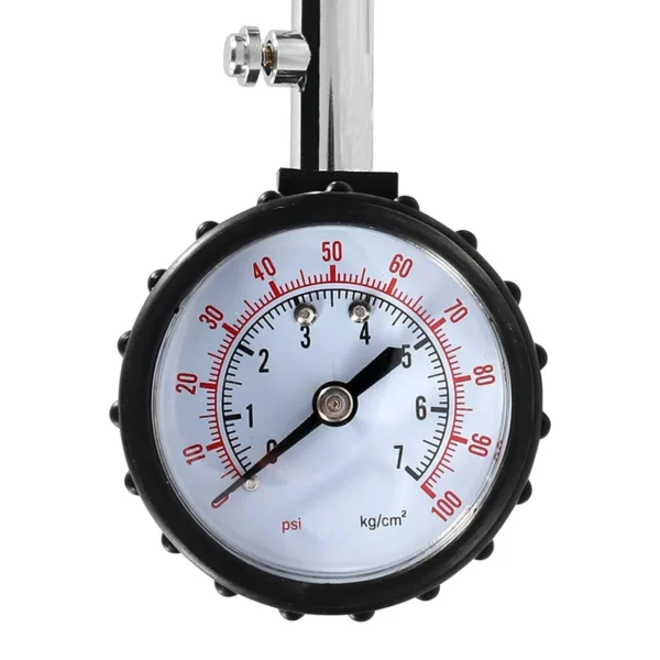 Medidor de presión de neumáticos de 0-100PSI, medidor de tubo largo, probador de aire de neumáticos de alta precisión para sistema de monitoreo de motocicletas y coches - Imagen 3