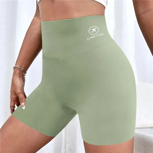Pantalones cortos deportivos de Yoga para mujer, pantalones cortos de Fitness de cintura alta, ropa de calle informal, pantalones cortos ajustados para mujer, pantalones de entrenamiento - Imagen 10