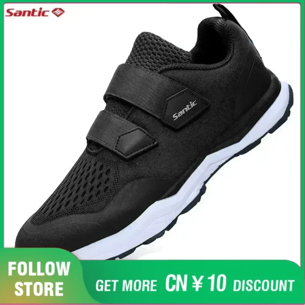 Zapatos informales para bicicleta de montaña, calzado de ciclismo con Pedal SPD para hombre, suela de goma, tela de malla 3D, zapatillas multiusos para correr