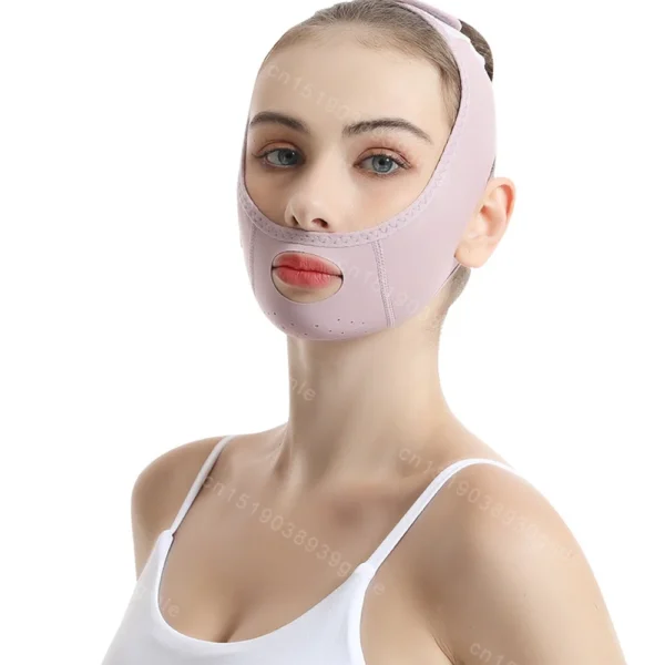 Vendaje adelgazante facial reutilizable para mujer, moldeador de cara en V, cinturón para levantar mejillas y barbilla, correa de masaje Facial, herramientas de belleza para el cuidado de la piel - Imagen 9