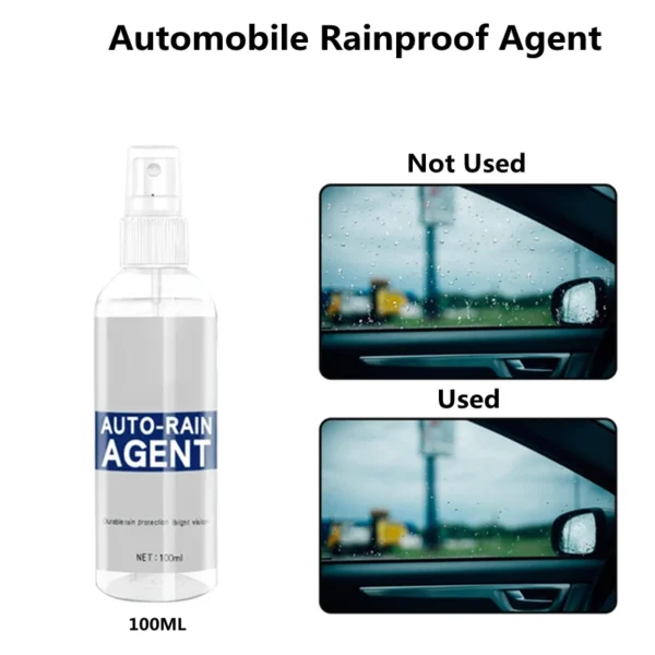 Juego de rociador antiniebla a prueba de lluvia para coche, revestimiento hidrofóbico, repelente al agua para parabrisas de coche, espejo lateral para coche, casco de motocicleta - Imagen 4