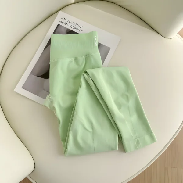 Mallas de impacto para Yoga para mujer, pantalones sin costuras rizados, mallas de alta calidad, pantalones de Fitness de costilla baja, medias de Fitness de alto estiramiento - Imagen 5