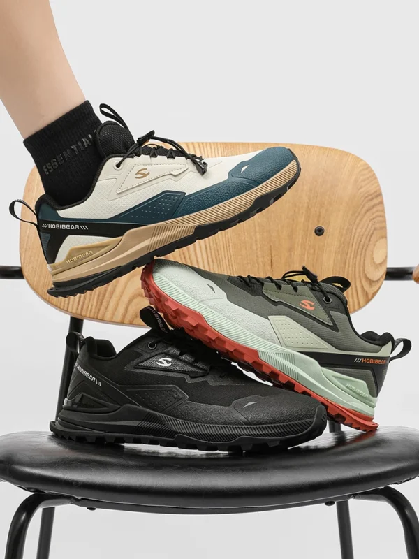 Zapatos para caminar y senderismo para hombres y mujeres, zapatillas antideslizantes con banda elástica, cómodas zapatillas para correr para viajes al aire libre - Imagen 6
