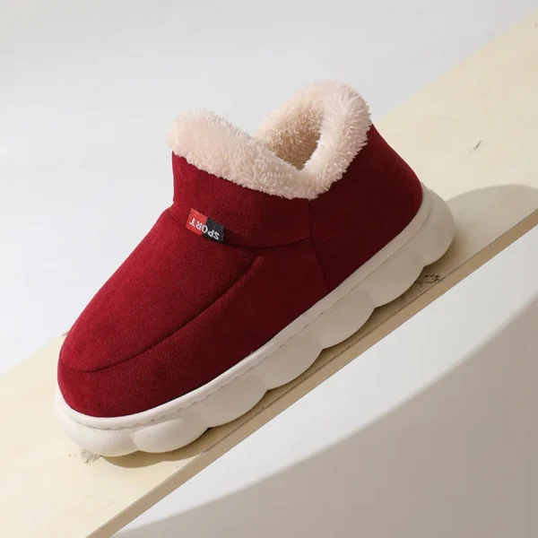 Botas cálidas súper suaves para mujer, forro de piel de felpa para exteriores, zapatos para el hogar, botas de nieve clásicas y cómodas para mujer - Imagen 6