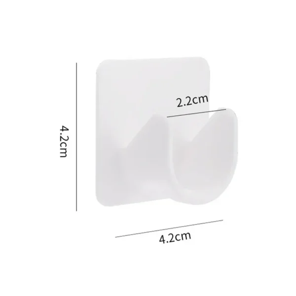 Soporte de barra de cortina fuerte, ganchos autoadhesivos ajustables para cortina de pared, Clip fijo, gancho para colgar, accesorios de baño - Imagen 6
