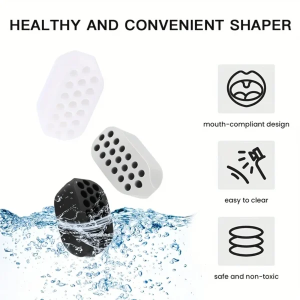Entrenador de músculos faciales Masseter Ball - Entrenador de mandíbulas de silicona para fortalecer los músculos del masetero y definir la línea de mandíbula - Imagen 3