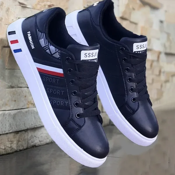 Zapatos planos Para Hombre, zapatillas de deporte de lujo Para Hombre, calzado Para deportes al aire libre Para Hombre, zapato vulcanizado de moda, Tenis Para Hombre, primavera y otoño 2024 - Imagen 3