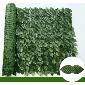 Paneles de valla de hojas verdes, seto de hiedra Artificial, pantalla de valla de privacidad falsa para decoración de hogar, jardín al aire libre, balcón, 1x3m