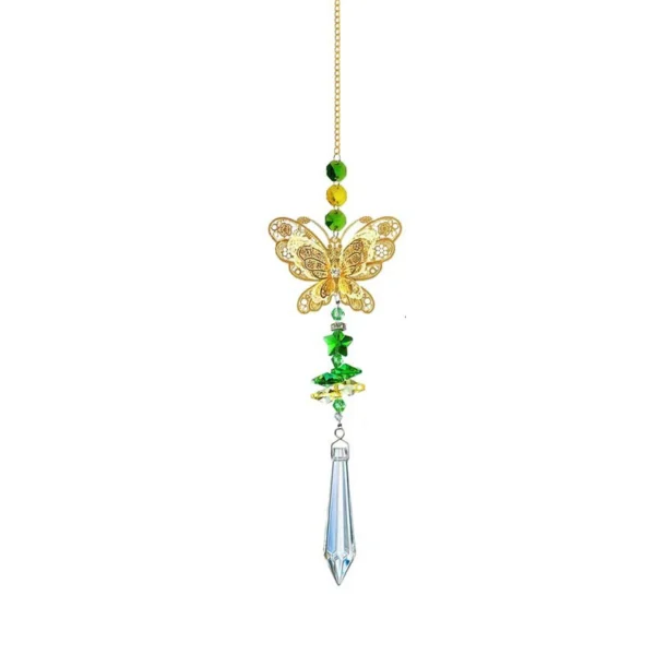Atrapasueños para ventanas, cristales colgantes, prismas, atrapasoles, adorno de girasol y mariposa, regalo de decoración para jardín y Patio interior y exterior - Imagen 12