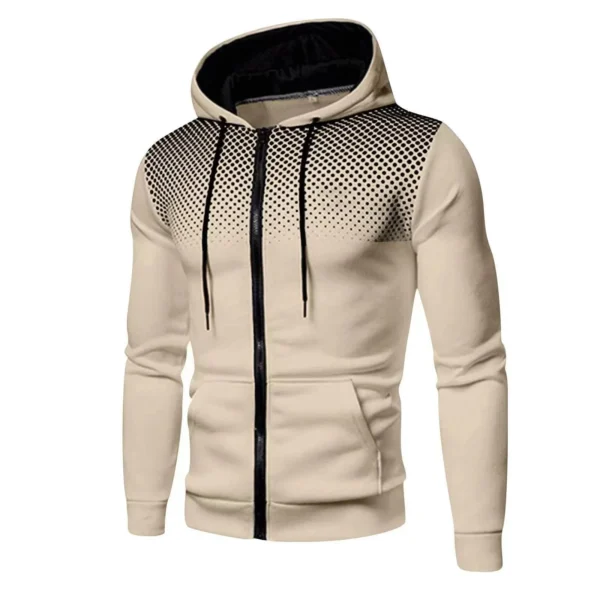 Chaqueta con capucha para hombre, ropa de calle, sudaderas de manga larga, jersey con capucha y cremallera, ropa deportiva para hombre, ropa de calle 2024 - Imagen 5