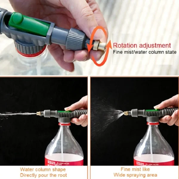 Bomba de aire de alta presión, pulverizador Manual, botella de bebida ajustable, cabezal de pulverización, boquilla, herramienta de riego de jardín, pulverizador, herramientas agrícolas - Imagen 3