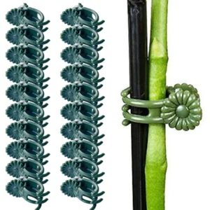 Clips para plantas de jardín, Clips para orquídeas y mariposas, abrazaderas para tallo de soporte para plantas, soporte para plantas de vid y flores de jardín, herramientas de jardín 20 piezas