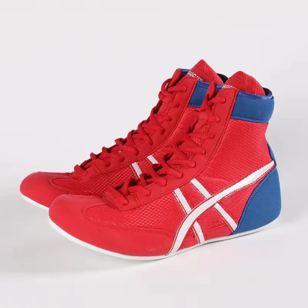 Zapatos de boxeo profesionales Unisex, transpirables, resistentes al desgaste, antideslizantes, zapatillas de lucha, calzado de entrenamiento de gimnasia - Imagen 5