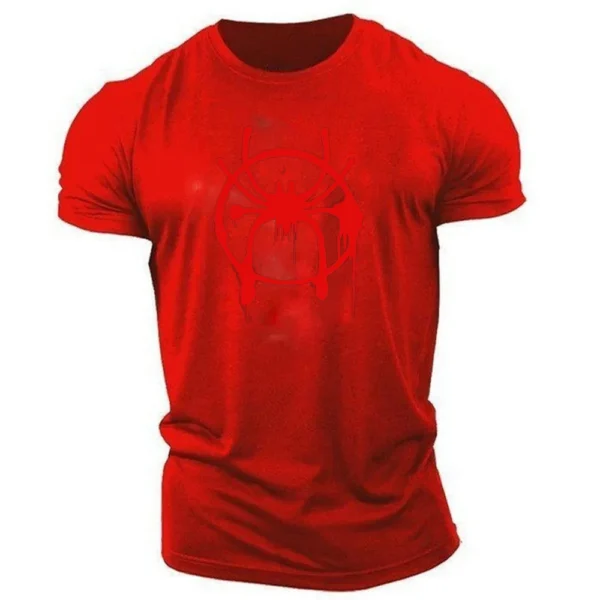 Camiseta con estampado de araña para hombre, Top de manga corta, holgado, informal, Hip-Hop, personalidad, moda de verano - Imagen 27