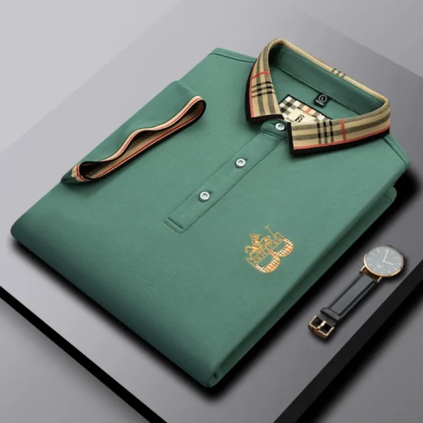 Camisa POLO de marca de lujo de manga corta para hombre, novedad de verano, diseño Jacquard, Top de Golf clásico de moda, camiseta suave y transpirable - Imagen 7