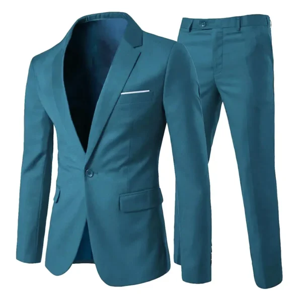 Trajes elegantes para hombre para boda, 3 piezas, 2 conjuntos de chaquetas, chaleco, pantalones, Blazers de lujo, traje clásico ajustado, traje Formal completo 2024 - Imagen 16