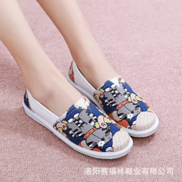 Zapatos de verano para mujer, zapatos planos transpirables de malla, Zapatillas ligeras cómodas para mujer, calcetines, mocasines sin cordones para mujer, Zapatillas para mujer - Imagen 14