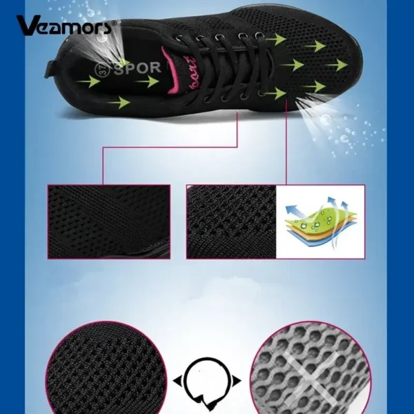 Zapatos de baile de Jazz para mujer, zapatillas de baile, zapatos de baile ligeros y transpirables - Imagen 3