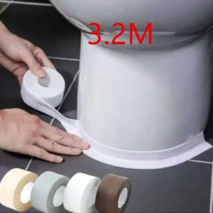 Cinta adhesiva de pared impermeable para baño, cocina, tira de sellado de cartón, baño, ducha, fregadero, bañera, cinta de masilla, carteles de contorno para el hogar