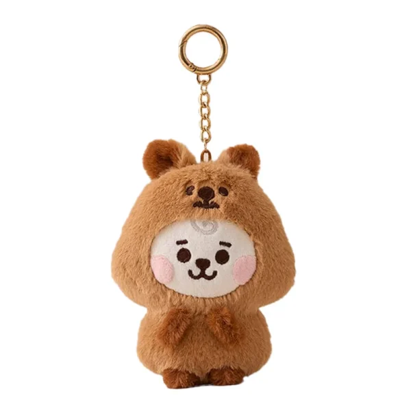 LLavero de muñeco de peluche de la serie Kawaii BT21 BABY Zoo, muñeco de dibujos animados, bolso escolar, colgante, decoración, regalo de cumpleaños, línea de amigos - Imagen 11