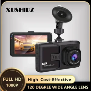 Cámara de grabación en bucle para salpicadero de coche, grabadora de vídeo DVR para vehículo, XUSHIDZ- visión nocturna, Monitor de estacionamiento 24h, sensor G, 1080P HD, nuevo
