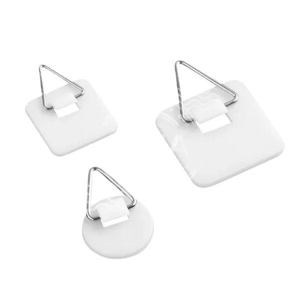 Colgador de platos adhesivo Invisible, soportes de platos verticales, ganchos para platos para imágenes, suministros de decoración artística de pared, accesorios para el hogar, 10 Uds. - Imagen 6