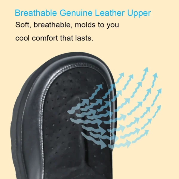 Mocasines de cuero genuino de vaca de gamuza de 6CM, zapatos planos con cuña y plataforma para mujer, botines hasta el tobillo, zapatos de tacón con cremallera para mujer - Imagen 3