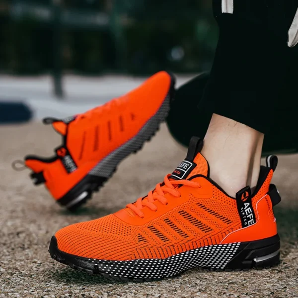 Zapatos para correr para hombre, zapatos deportivos transpirables para exteriores, zapatillas ligeras para hombre, calzado de entrenamiento atlético cómodo - Imagen 4